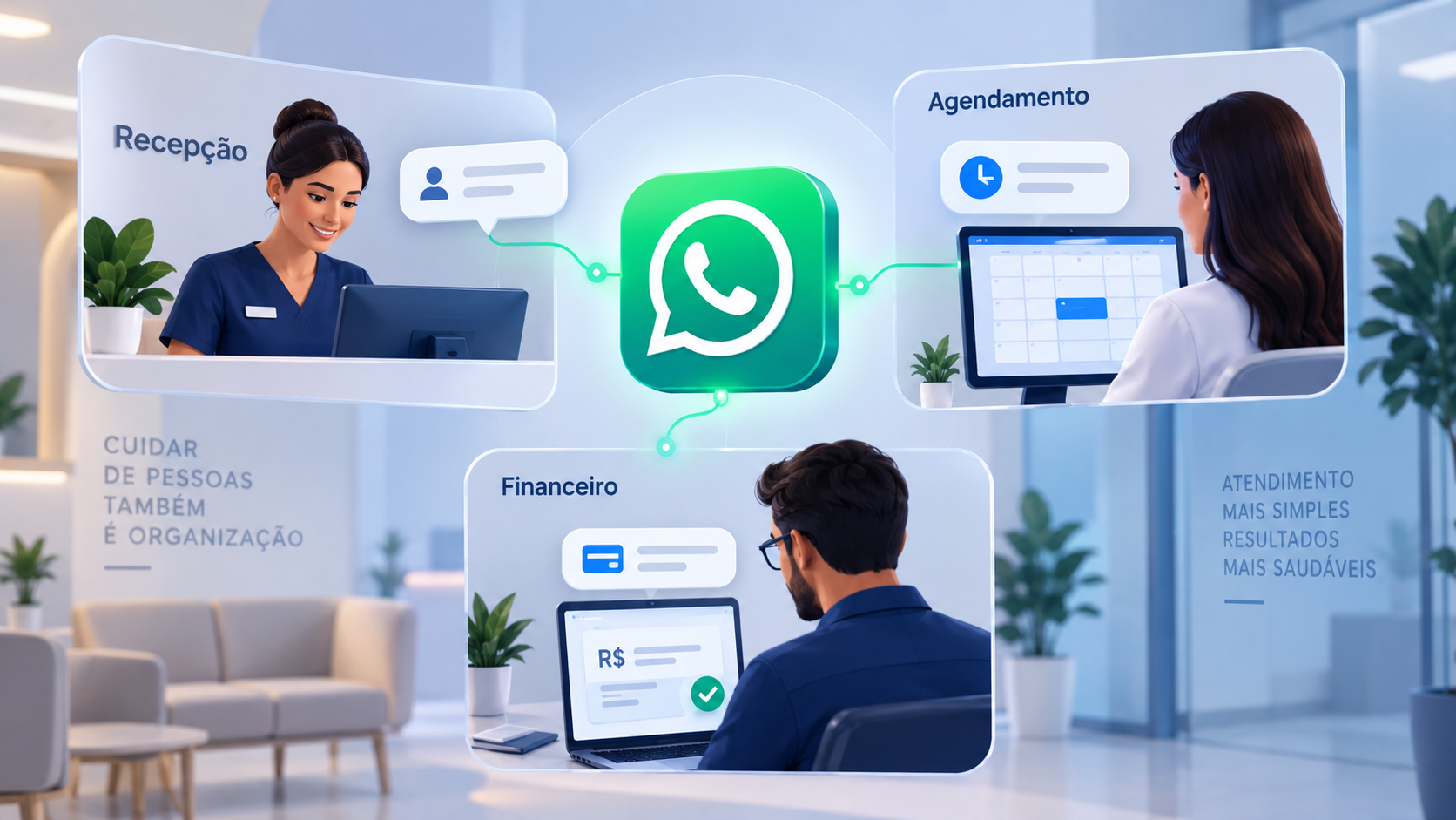 Como centralizar o WhatsApp de uma clínica e organizar o atendimento