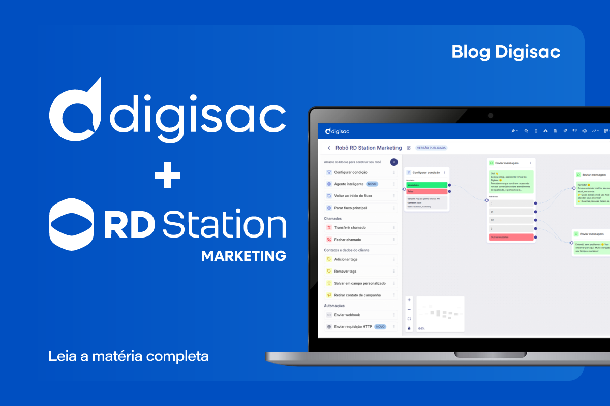 Integração Digisac e RD Station Marketing