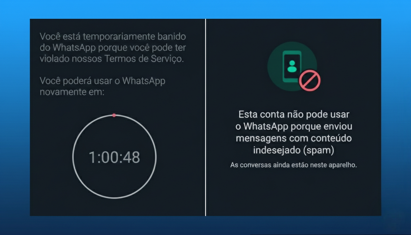 tipos de bloqueio do whatsapp